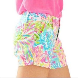 Lilly Pulitzer Lovers Coral Callahan Shorts